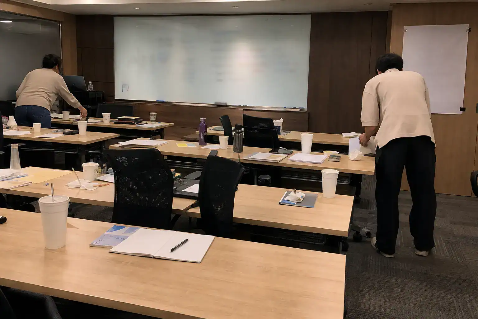 台南會議室租借活動結束後的場復畫面